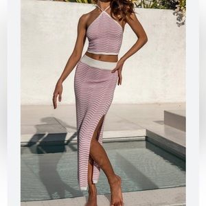 Runaway The Label Cedric Midi Skirt Two Piece Set